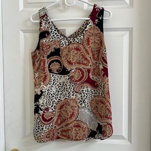 Cheetah reversible tank top